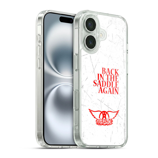 Aerosmith Classics Back In The Saddle Again Soft Gel Case for Apple iPhone 16 & MagSafe
