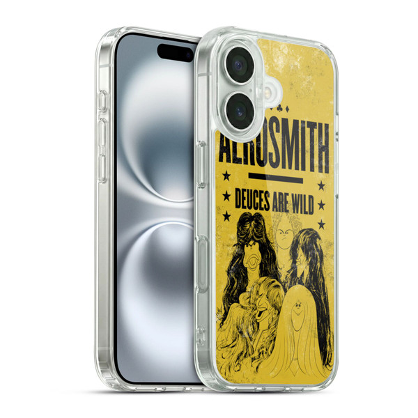 Aerosmith Classics Deuces Are Wild Soft Gel Case for Apple iPhone 16 & MagSafe