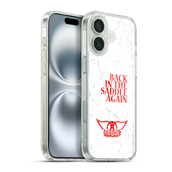 Aerosmith Classics Back In The Saddle Again Soft Gel Case for Apple iPhone 16 Plus & MagSafe