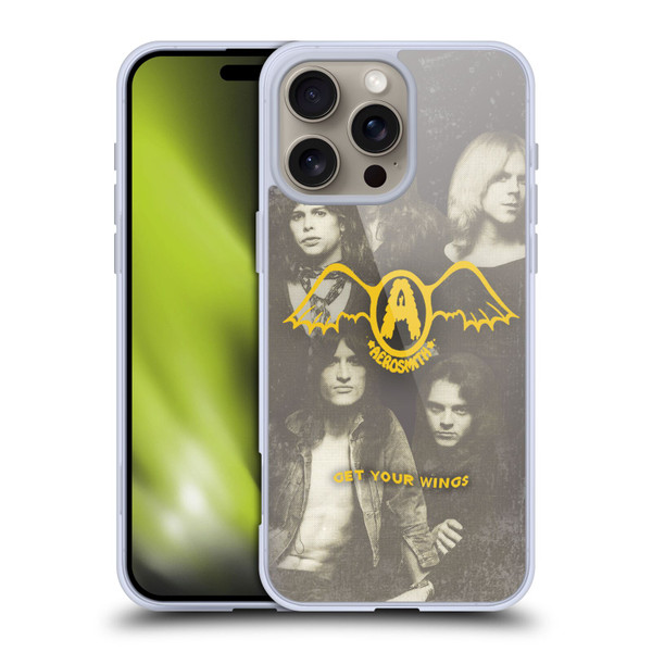 Aerosmith Classics Get Your Wings Soft Gel Case for Apple iPhone 16 Pro Max