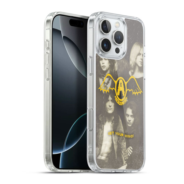 Aerosmith Classics Get Your Wings Soft Gel Case for Apple iPhone 16 Pro Max & MagSafe