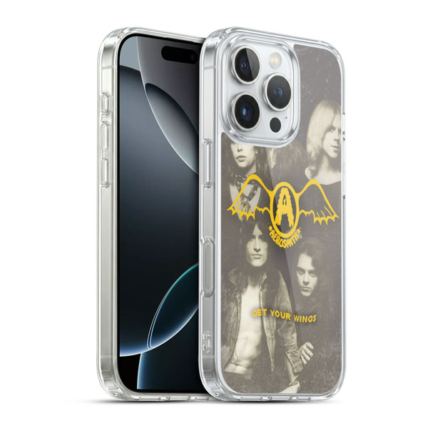 Aerosmith Classics Get Your Wings Soft Gel Case for Apple iPhone 16 Pro & MagSafe