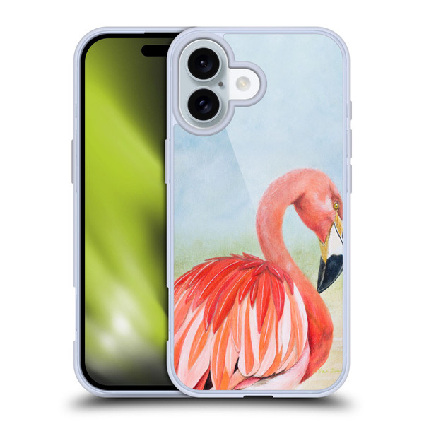 Lisa Sparling Birds And Nature Flamingo Soft Gel Case for Apple iPhone 16