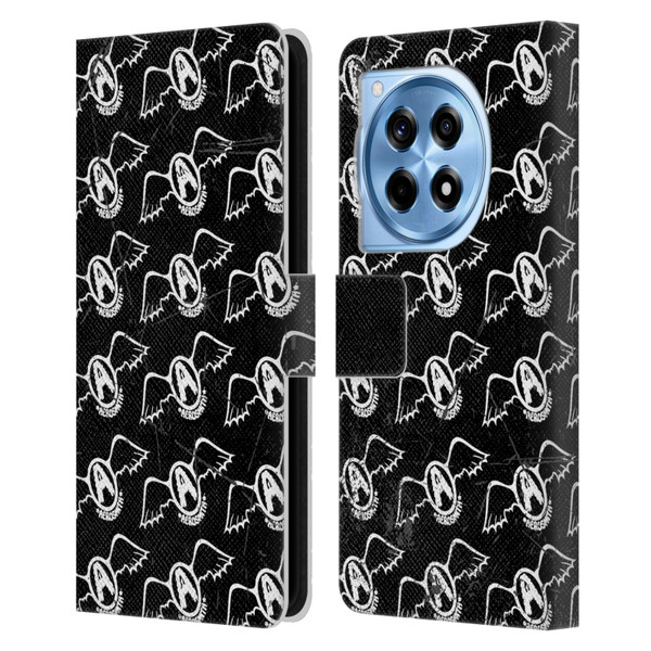 Aerosmith Classics Logo Pattern Leather Book Wallet Case Cover For OnePlus 12R