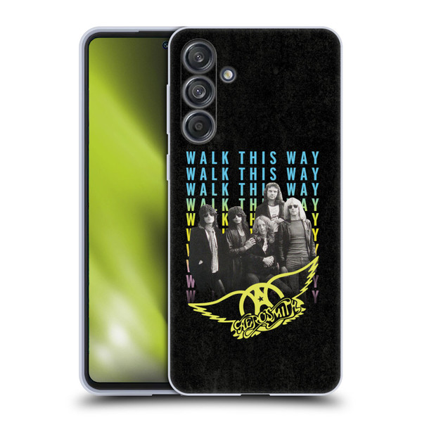 Aerosmith Classics Walk This Way Soft Gel Case for Samsung Galaxy M55 5G