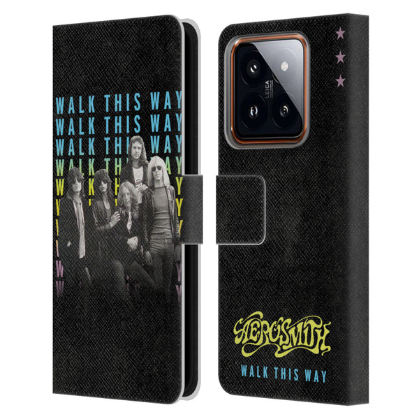 Aerosmith Classics Walk This Way Leather Book Wallet Case Cover For Xiaomi 14