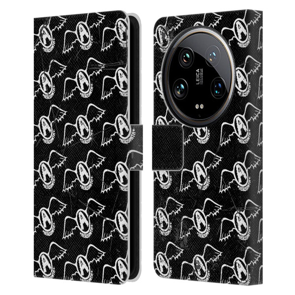 Aerosmith Classics Logo Pattern Leather Book Wallet Case Cover For Xiaomi 14 Ultra