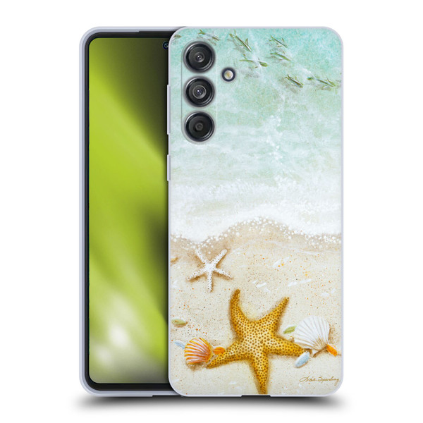 Lisa Sparling Birds And Nature Sandy Shore Soft Gel Case for Samsung Galaxy M55 5G