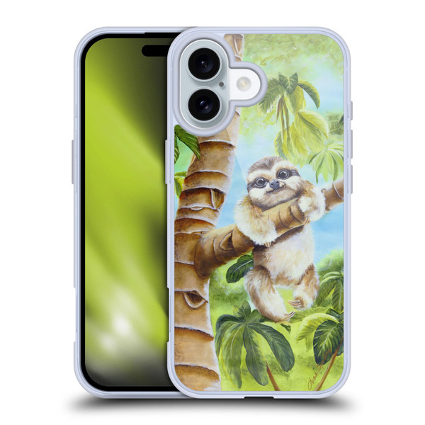 Lisa Sparling Creatures Cutest Sloth Soft Gel Case for Apple iPhone 16
