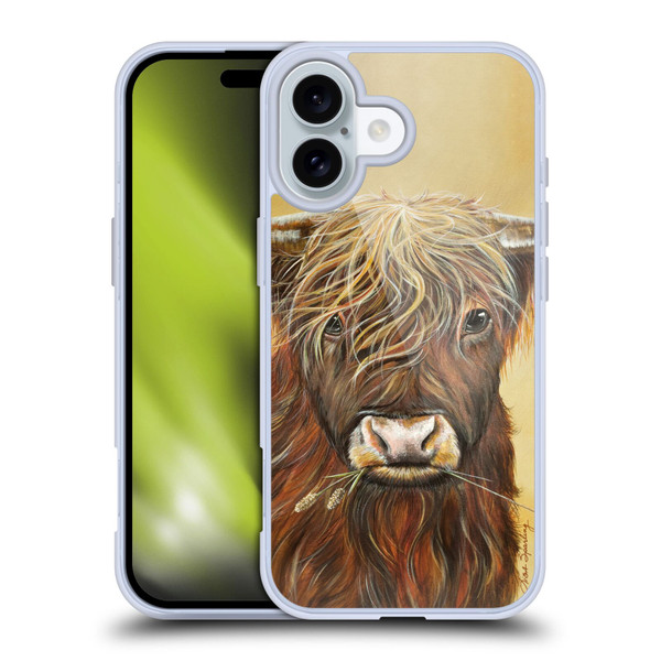 Lisa Sparling Creatures Highland Cow Fireball Soft Gel Case for Apple iPhone 16