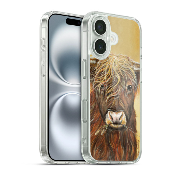 Lisa Sparling Creatures Highland Cow Fireball Soft Gel Case for Apple iPhone 16 & MagSafe