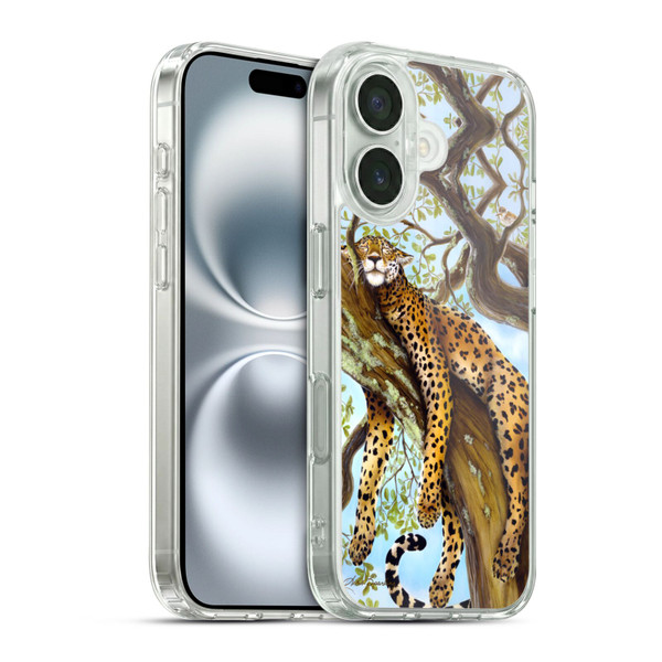 Lisa Sparling Creatures Leopard Soft Gel Case for Apple iPhone 16 & MagSafe