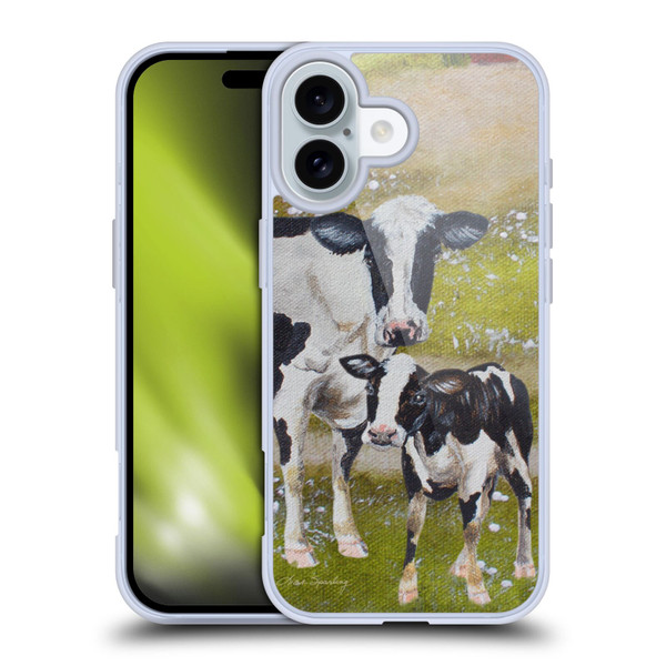 Lisa Sparling Creatures Two Cows Soft Gel Case for Apple iPhone 16