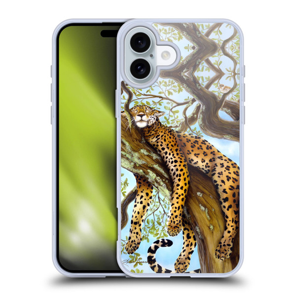 Lisa Sparling Creatures Leopard Soft Gel Case for Apple iPhone 16 Plus