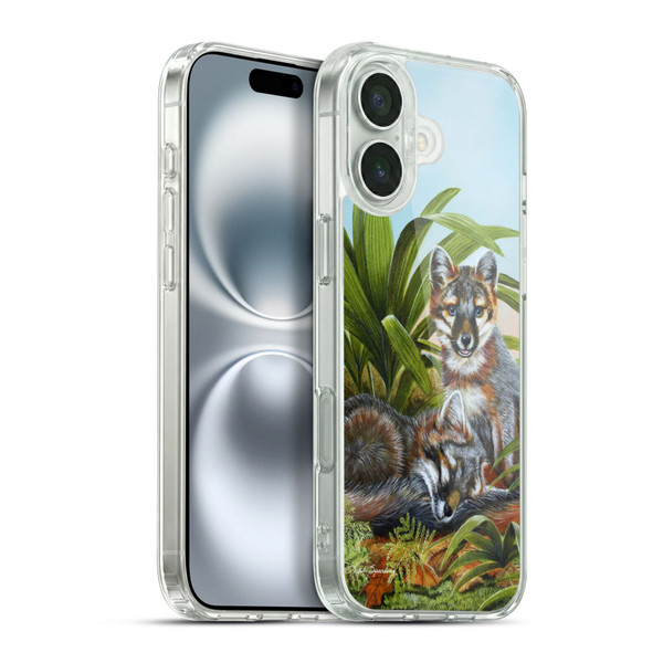 Lisa Sparling Creatures Red Fox Kits Soft Gel Case for Apple iPhone 16 Plus & MagSafe