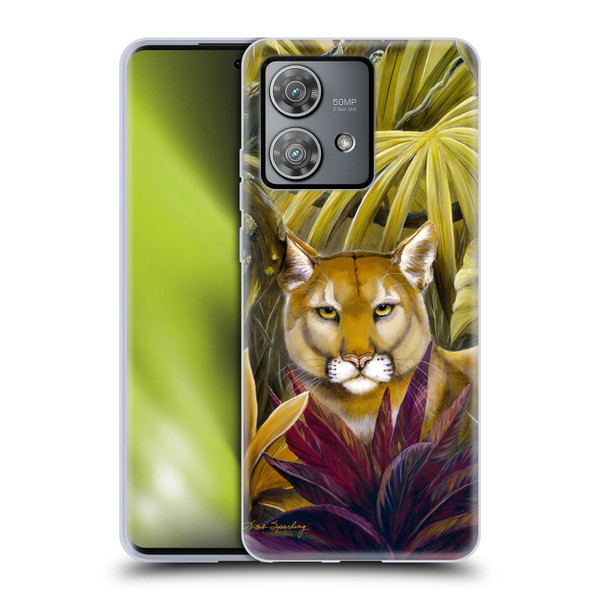Lisa Sparling Creatures Florida Forest Panther Soft Gel Case for Motorola Edge 40 Neo 5G