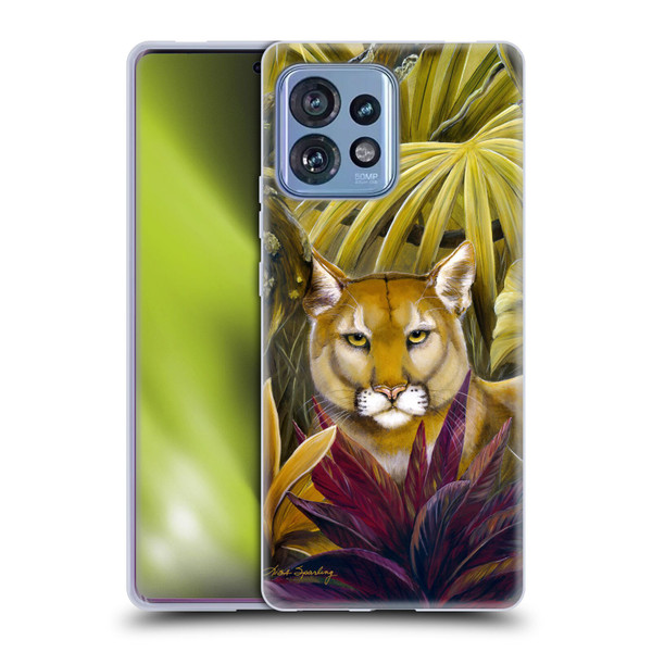 Lisa Sparling Creatures Florida Forest Panther Soft Gel Case for Motorola Moto Edge 40 Pro