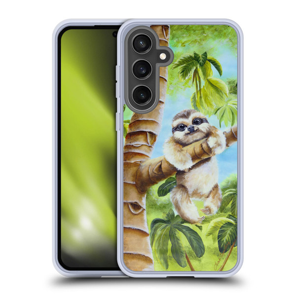 Lisa Sparling Creatures Cutest Sloth Soft Gel Case for Samsung Galaxy S24 FE