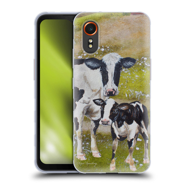 Lisa Sparling Creatures Two Cows Soft Gel Case for Samsung Galaxy Xcover7 5G