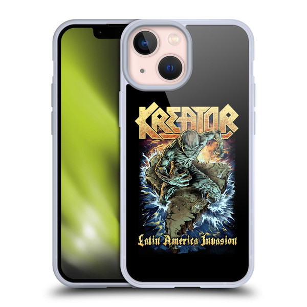 Kreator Poster Latin America Invasion Soft Gel Case for Apple iPhone 13 Mini