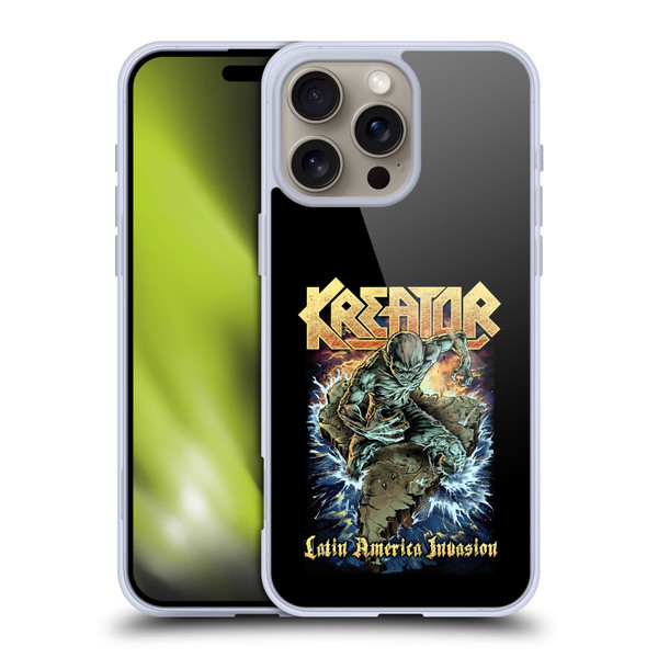 Kreator Poster Latin America Invasion Soft Gel Case for Apple iPhone 16 Pro Max
