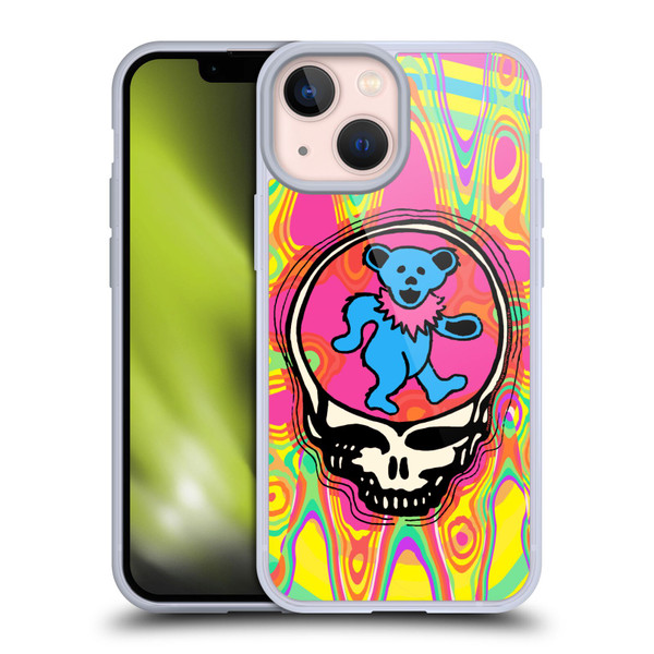 Grateful Dead Trends Bear Soft Gel Case for Apple iPhone 13 Mini & MagSafe