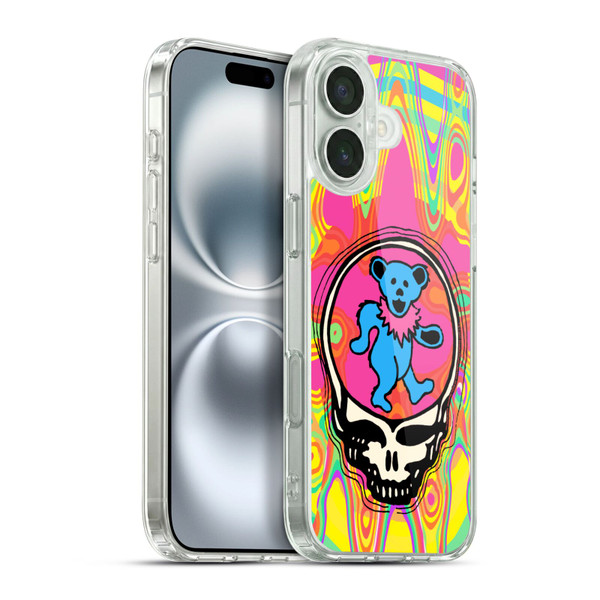 Grateful Dead Trends Bear Soft Gel Case for Apple iPhone 16 Plus & MagSafe