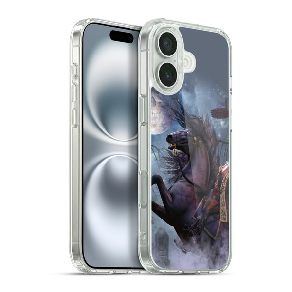 Laurie Prindle Fantasy Horse Sleepy Hollow Warrior Soft Gel Case for Apple iPhone 16 Plus & MagSafe