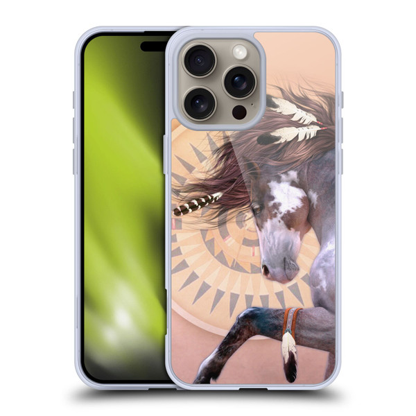 Laurie Prindle Fantasy Horse Native Spirit Soft Gel Case for Apple iPhone 16 Pro Max