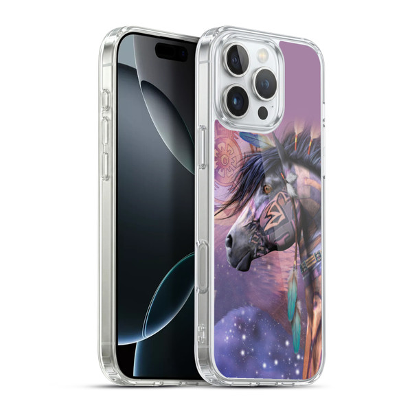 Laurie Prindle Fantasy Horse Native American Shaman Soft Gel Case for Apple iPhone 16 Pro Max & MagSafe