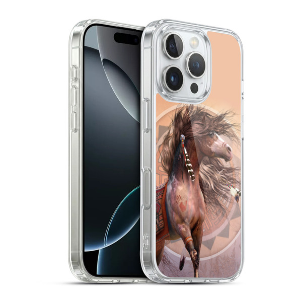 Laurie Prindle Fantasy Horse Spirit Warrior Soft Gel Case for Apple iPhone 16 Pro & MagSafe