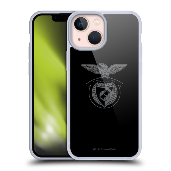 S.L. Benfica 2021/22 Crest Black Soft Gel Case for Apple iPhone 13 Mini