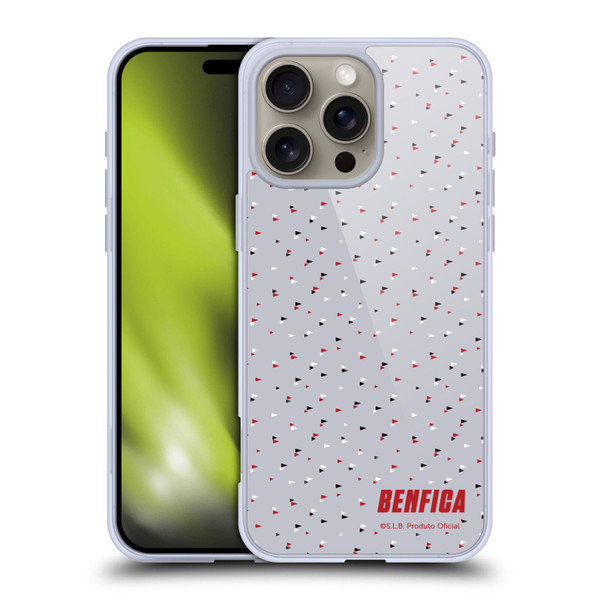 S.L. Benfica 2021/22 Crest Triangles Soft Gel Case for Apple iPhone 16 Pro Max