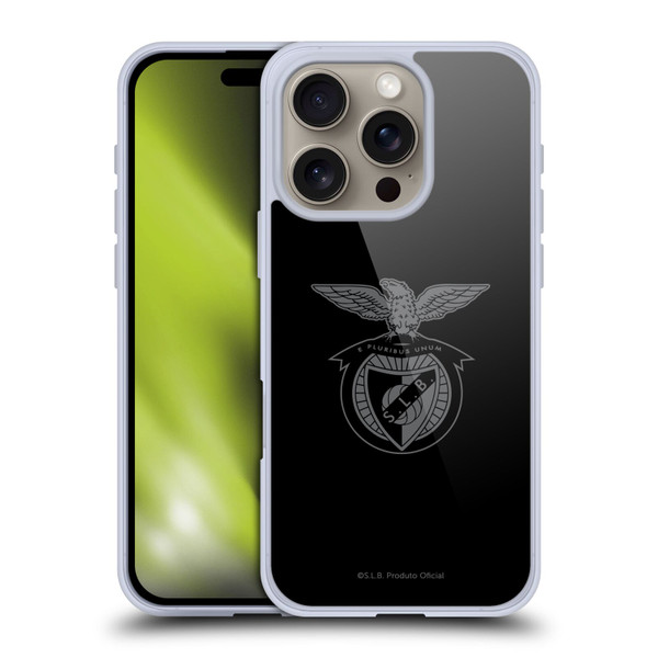 S.L. Benfica 2021/22 Crest Black Soft Gel Case for Apple iPhone 16 Pro