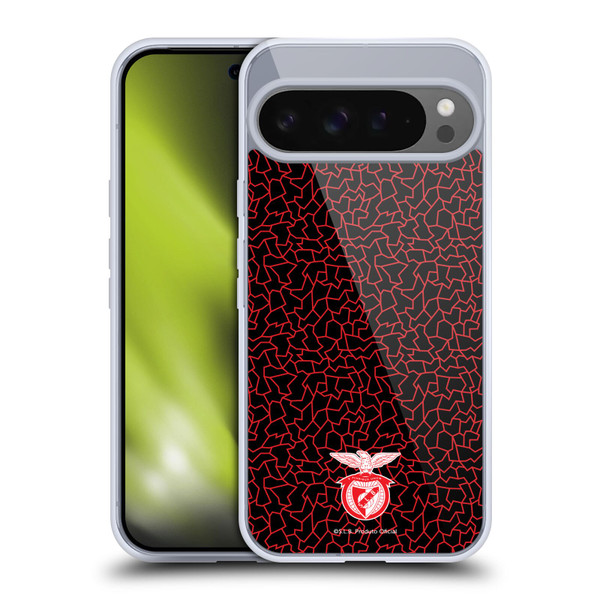 S.L. Benfica 2021/22 Crest Mosaic Pattern Soft Gel Case for Google Pixel 9 Pro XL