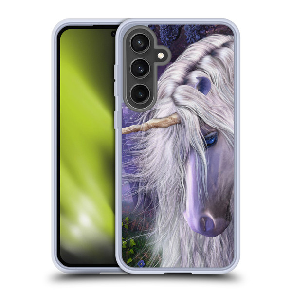 Laurie Prindle Fantasy Horse Moonlight Serenade Unicorn Soft Gel Case for Samsung Galaxy S24 FE