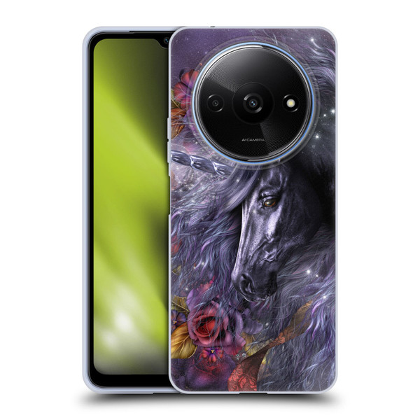 Laurie Prindle Fantasy Horse Blue Rose Unicorn Soft Gel Case for Xiaomi Redmi A3