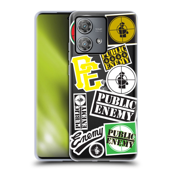 Public Enemy Graphics Collage Soft Gel Case for Motorola Edge 40 Neo 5G