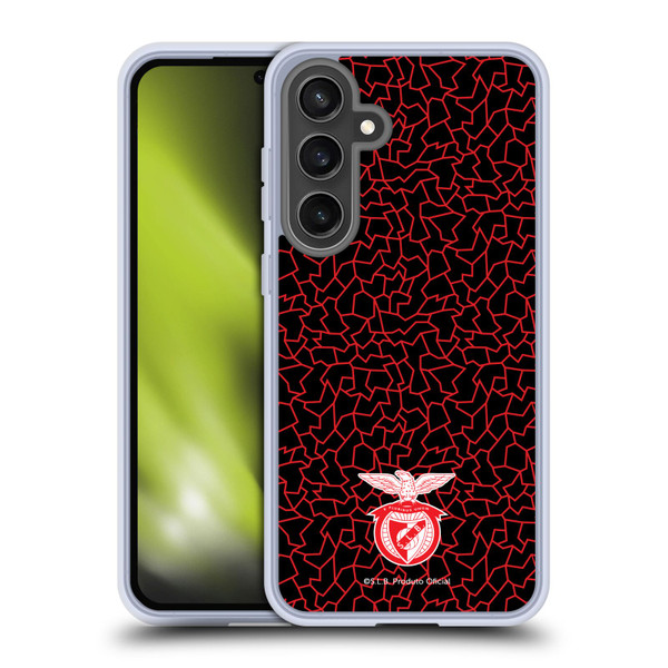 S.L. Benfica 2021/22 Crest Mosaic Pattern Soft Gel Case for Samsung Galaxy S24 FE