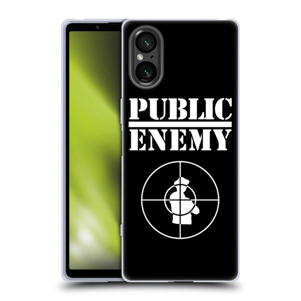 Public Enemy Graphics Logo Soft Gel Case for Sony Xperia 5 V 5G