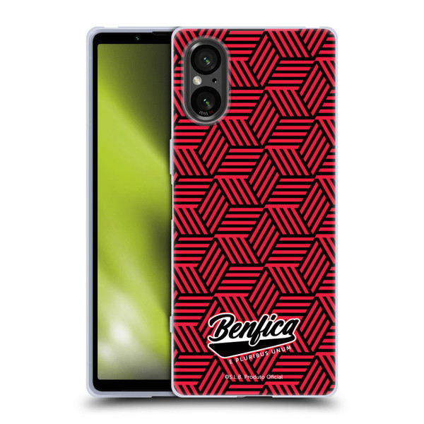 S.L. Benfica 2021/22 Crest Geometric Soft Gel Case for Sony Xperia 5 V 5G
