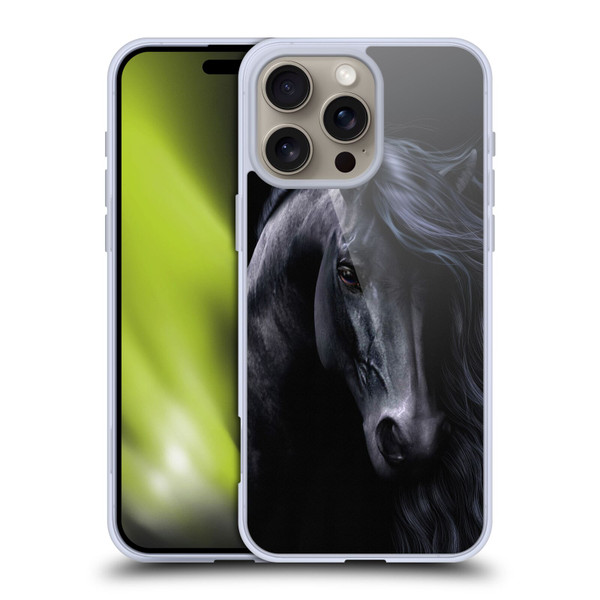 Laurie Prindle Western Stallion The Black Soft Gel Case for Apple iPhone 16 Pro Max