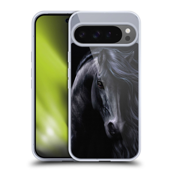 Laurie Prindle Western Stallion The Black Soft Gel Case for Google Pixel 9 Pro XL