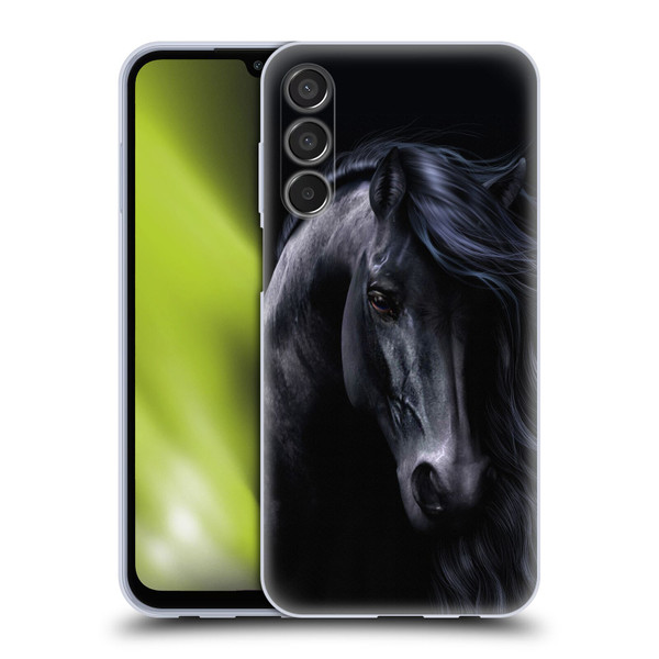 Laurie Prindle Western Stallion The Black Soft Gel Case for Samsung Galaxy M15/F15 5G