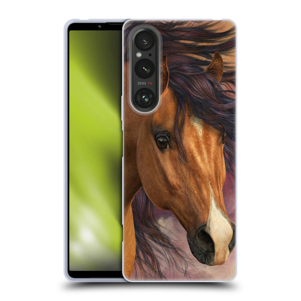 Laurie Prindle Western Stallion Flash Soft Gel Case for Sony Xperia 1 V 5G