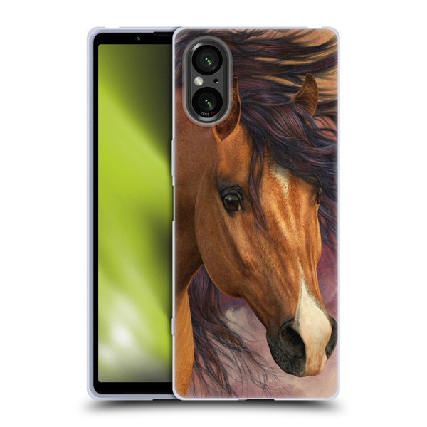 Laurie Prindle Western Stallion Flash Soft Gel Case for Sony Xperia 5 V 5G