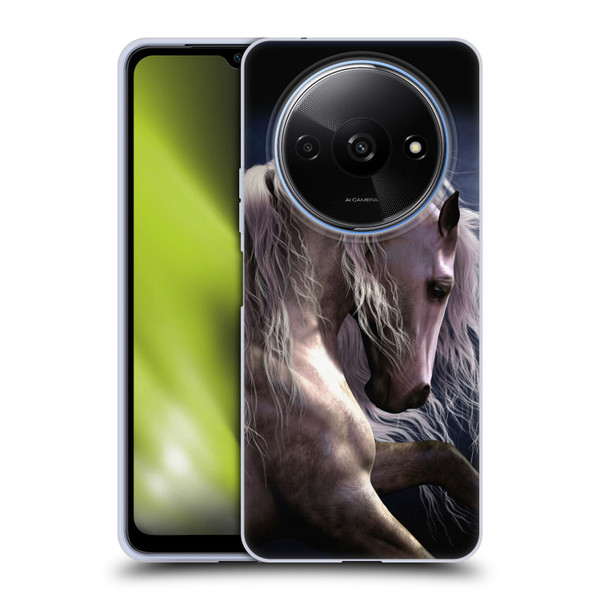 Laurie Prindle Western Stallion Night Silver Ghost II Soft Gel Case for Xiaomi Redmi A3