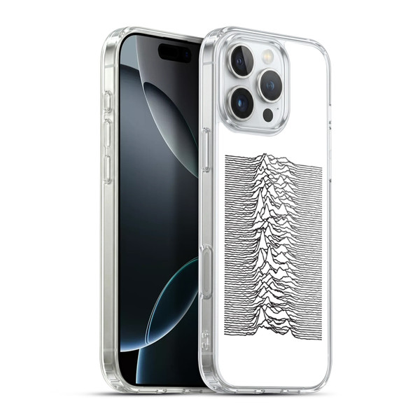 Joy Division Graphics Pulsar Waves Soft Gel Case for Apple iPhone 16 Pro Max & MagSafe