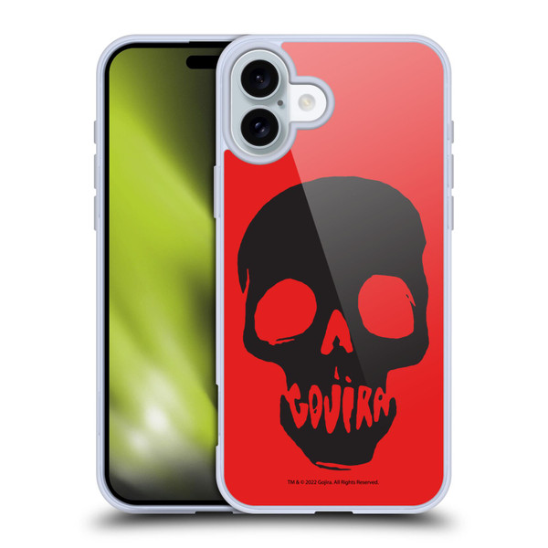 Gojira Graphics Skull Mouth Soft Gel Case for Apple iPhone 16 Plus