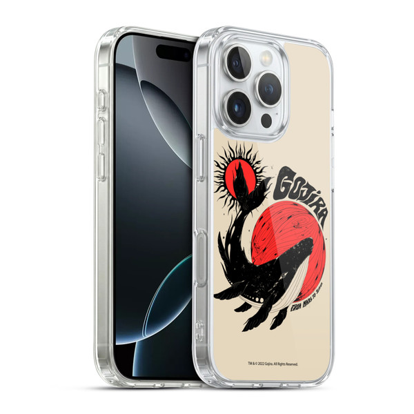 Gojira Graphics Whale Sun Moon Soft Gel Case for Apple iPhone 16 Pro & MagSafe